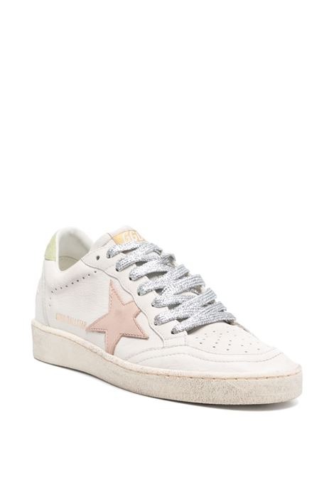 White, pink and green Ball Star sneakers Golden goose - women GOLDEN GOOSE | GWF00117F00681912164